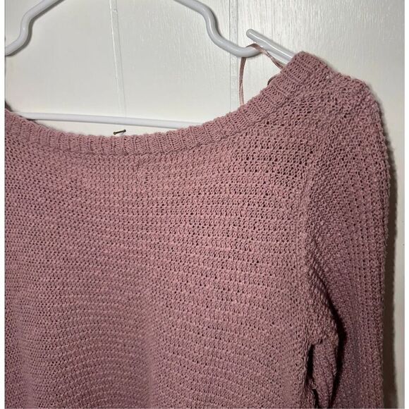 Anthropologie Ruby Moon Boho Raw Hem 100% Cotton Distressed Sweater, Small - Picture 6 of 7